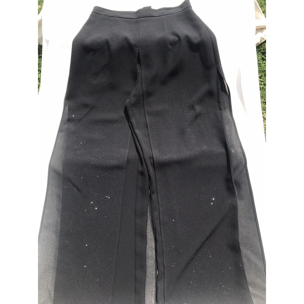 J.R. Nites Black Dress Pants Women’s Formal Career Slacks Size 6 Petite Boho